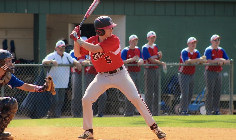 Youth baseball player at bat while teammates and coach watch from the dugout fence, reflecting the pressure behind perfectionism in athletes. Photo by Caleb Mullins on Unsplash